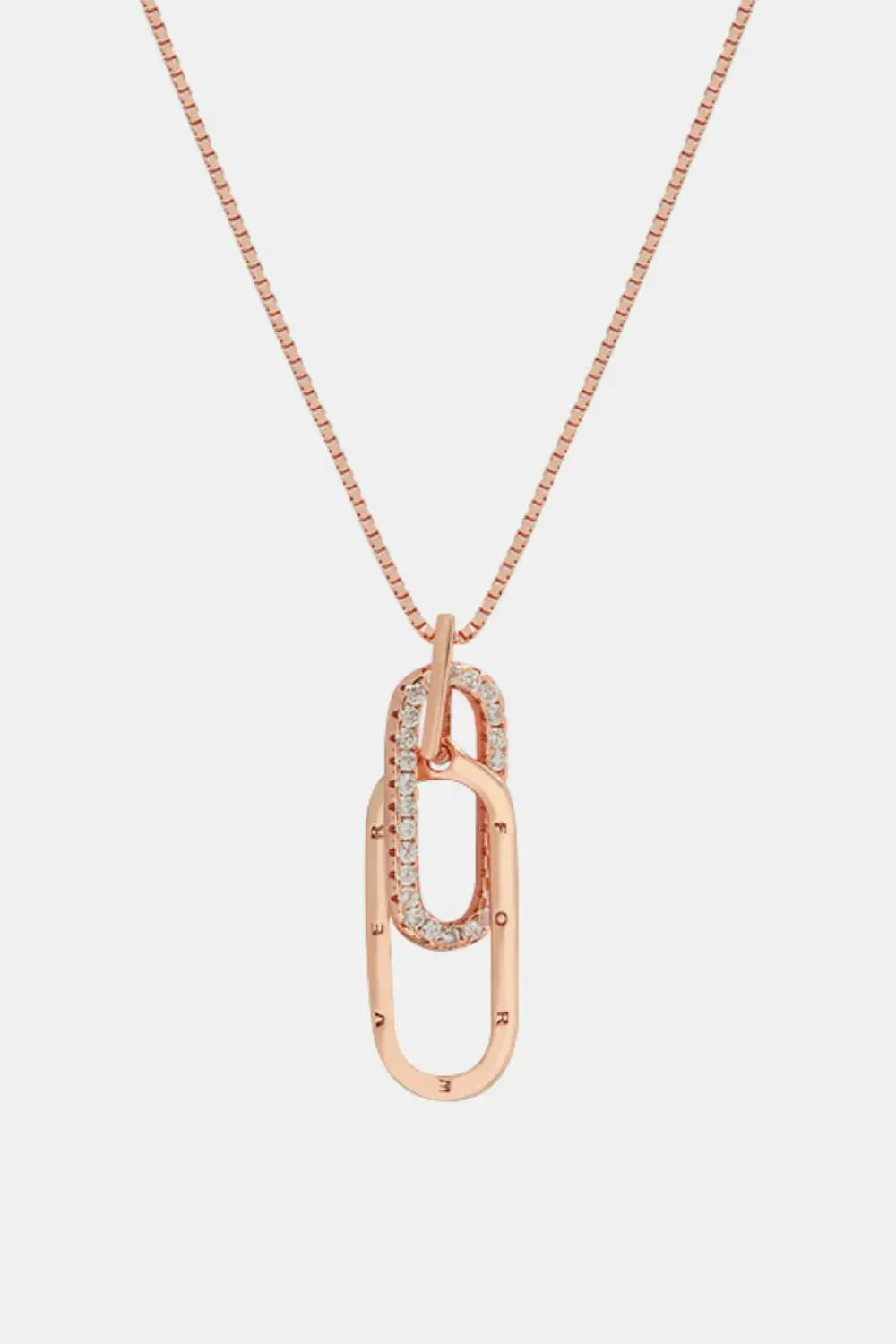 925 Sterling Silver Inland Zircon Necklace by Partner Label