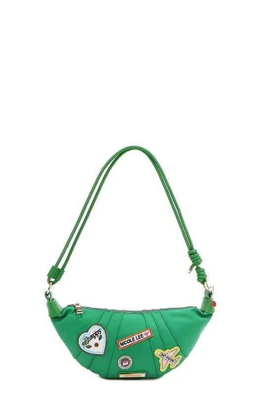 Nicole Lee USA Color Patch Croissant Bag by Nicole Lee USA
