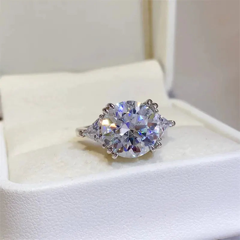 5 Carat Moissanite 925 Sterling Silver Ring by Partner Label