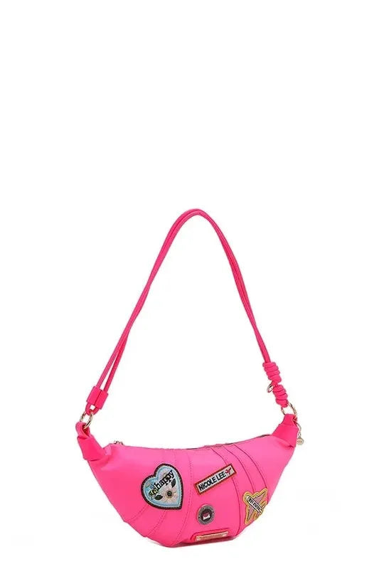 Nicole Lee USA Color Patch Croissant Bag by Nicole Lee USA