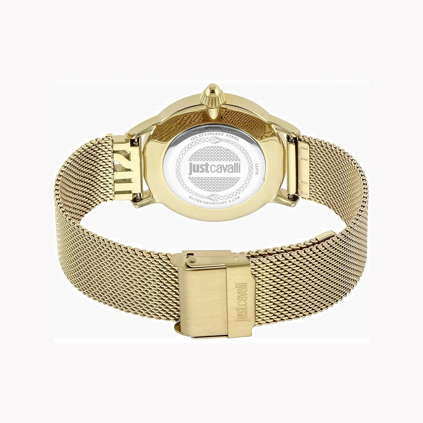 Just Cavalli Women's Gold Stainless Steel Watch, Silver Dial | Jc1l078m0065 by JUST CAVALLI