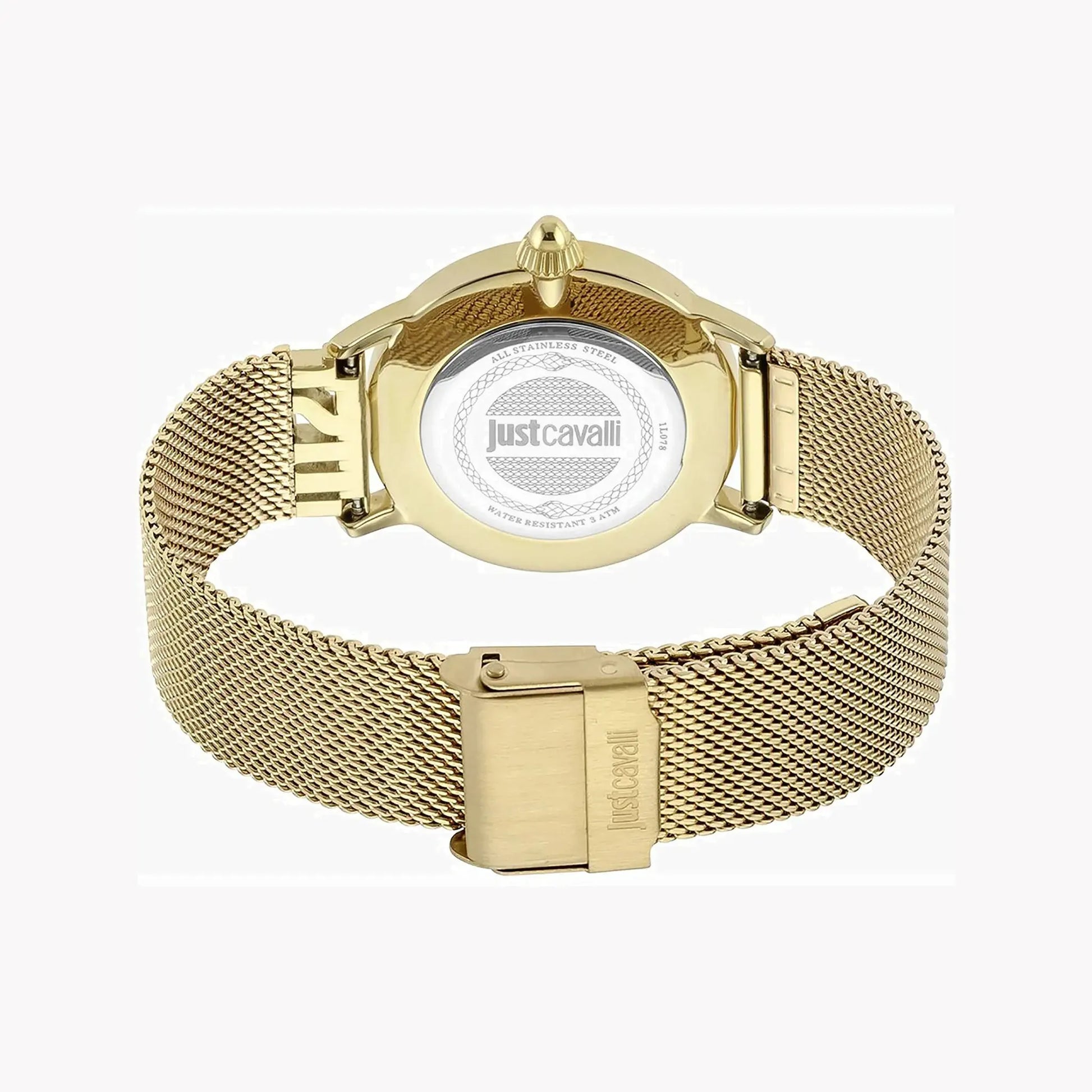 Just Cavalli Women's Gold Stainless Steel Watch, Silver Dial | Jc1l078m0065 by JUST CAVALLI