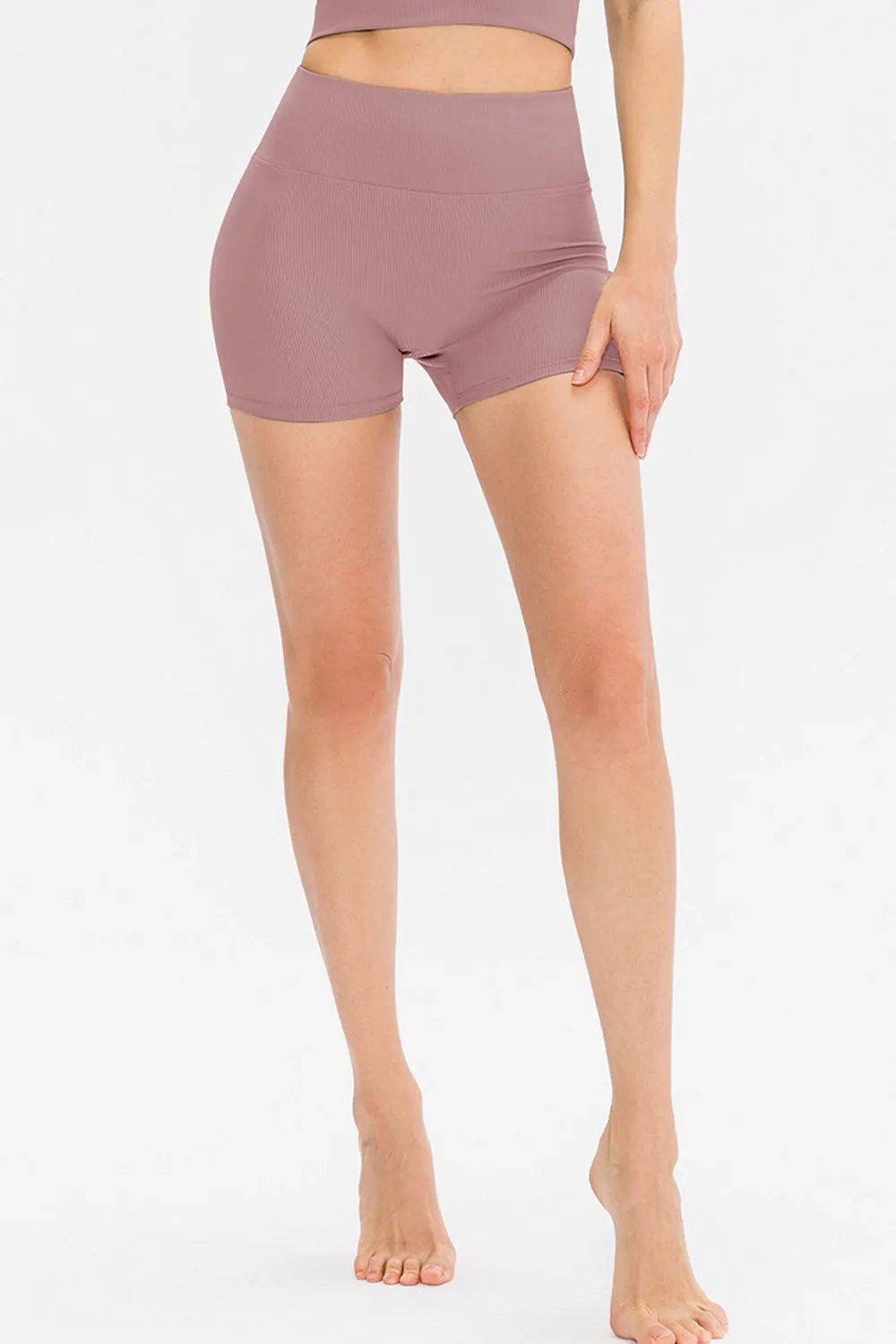 Slim Fit Wide Waistband Sports Shorts by Partner Label