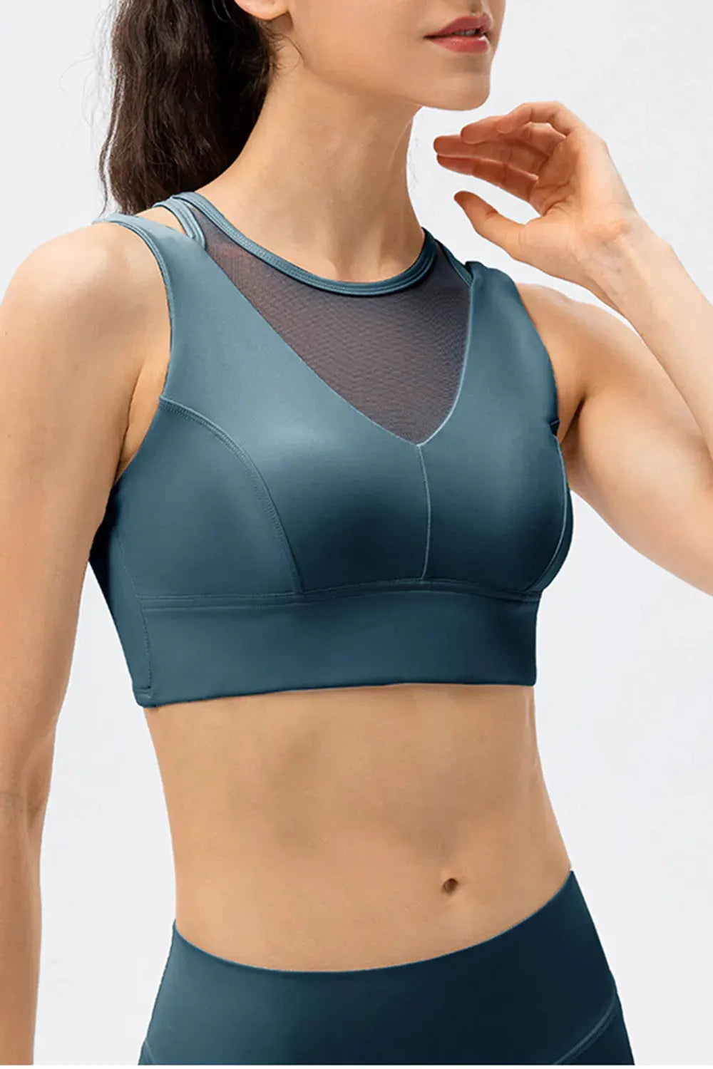 Cutout Wide Strap Active Tank by Partner Label