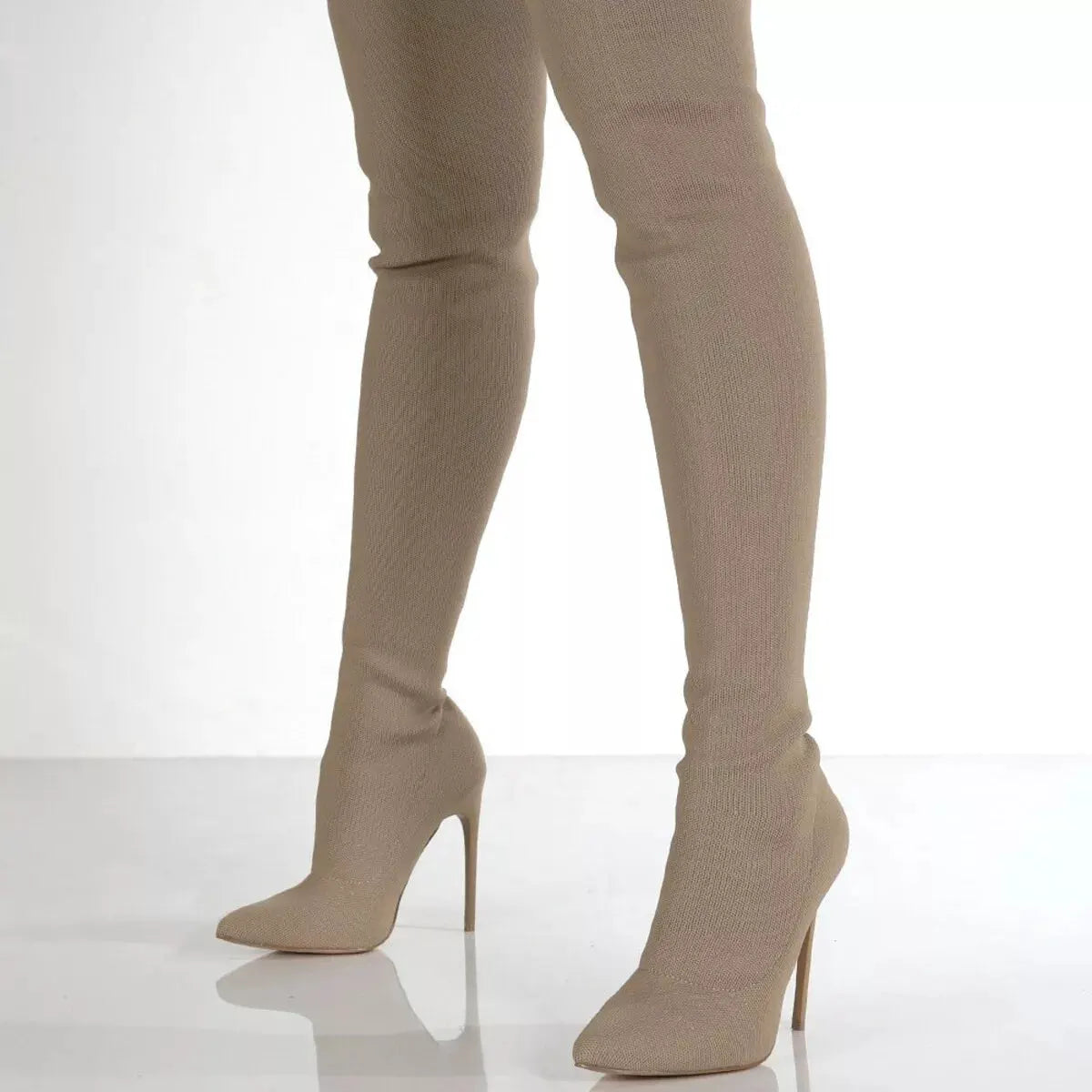Point Toe Stiletto Boots by Partner Label