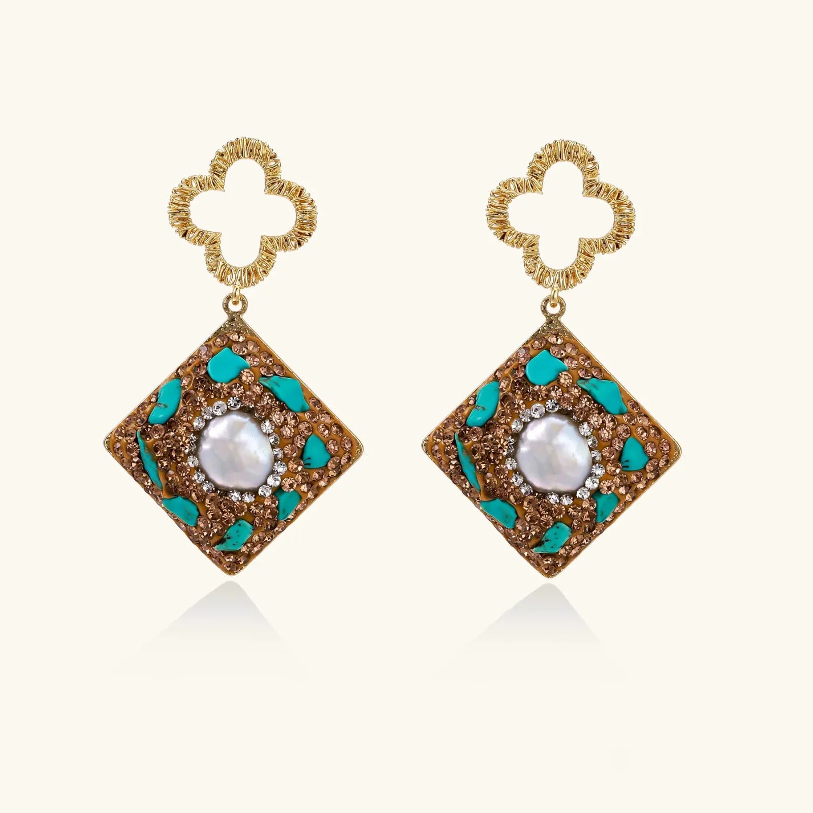 Moroccan Dreams Drop Earrings | Equanimity Essence by Equanimity Essence.