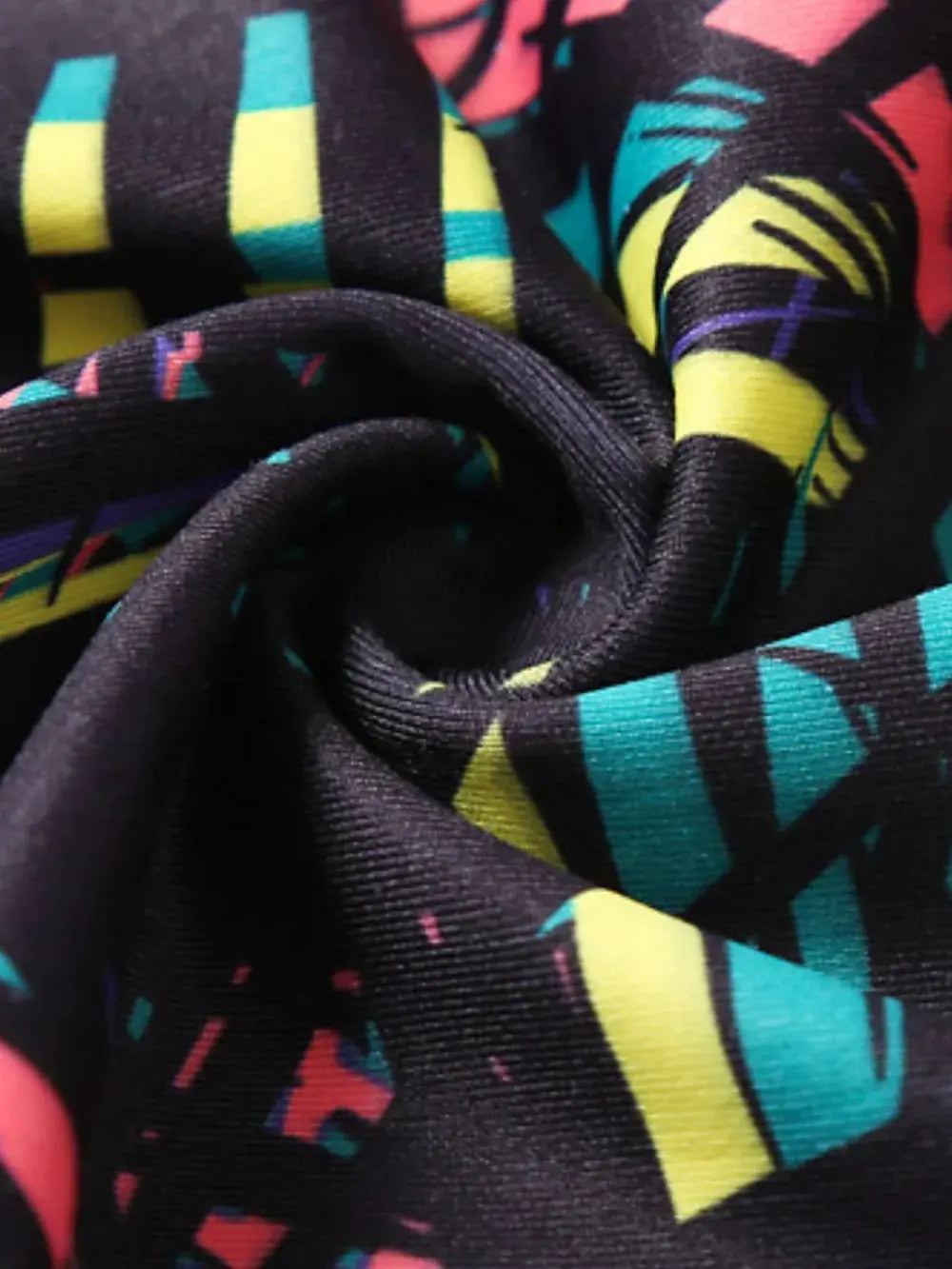 Printed Wide Waistband Active Leggings with Stirrups by Partner Label
