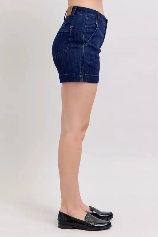 Judy Blue Full Size High Waist Denim Shorts Plus Size by Judy Blue