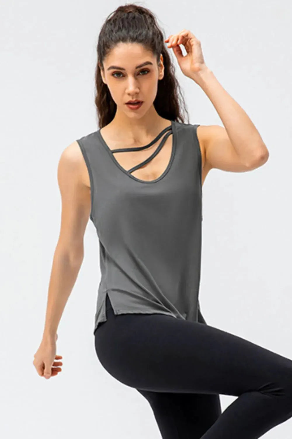 Cutout Reversible Active Tank by Partner Label