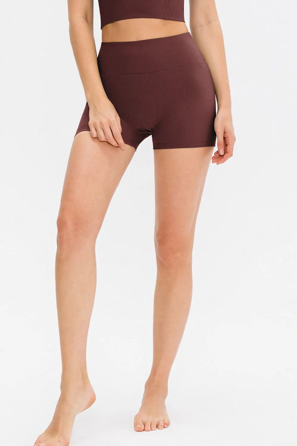 Slim Fit Wide Waistband Sports Shorts by Partner Label