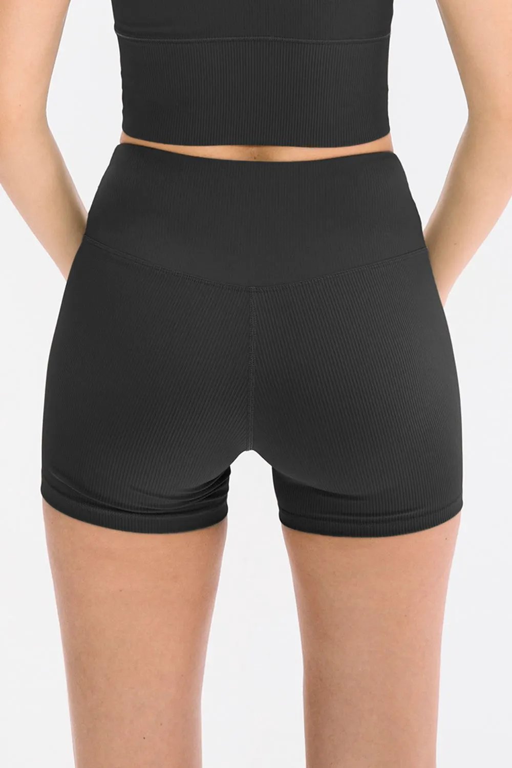Slim Fit Wide Waistband Sports Shorts by Partner Label