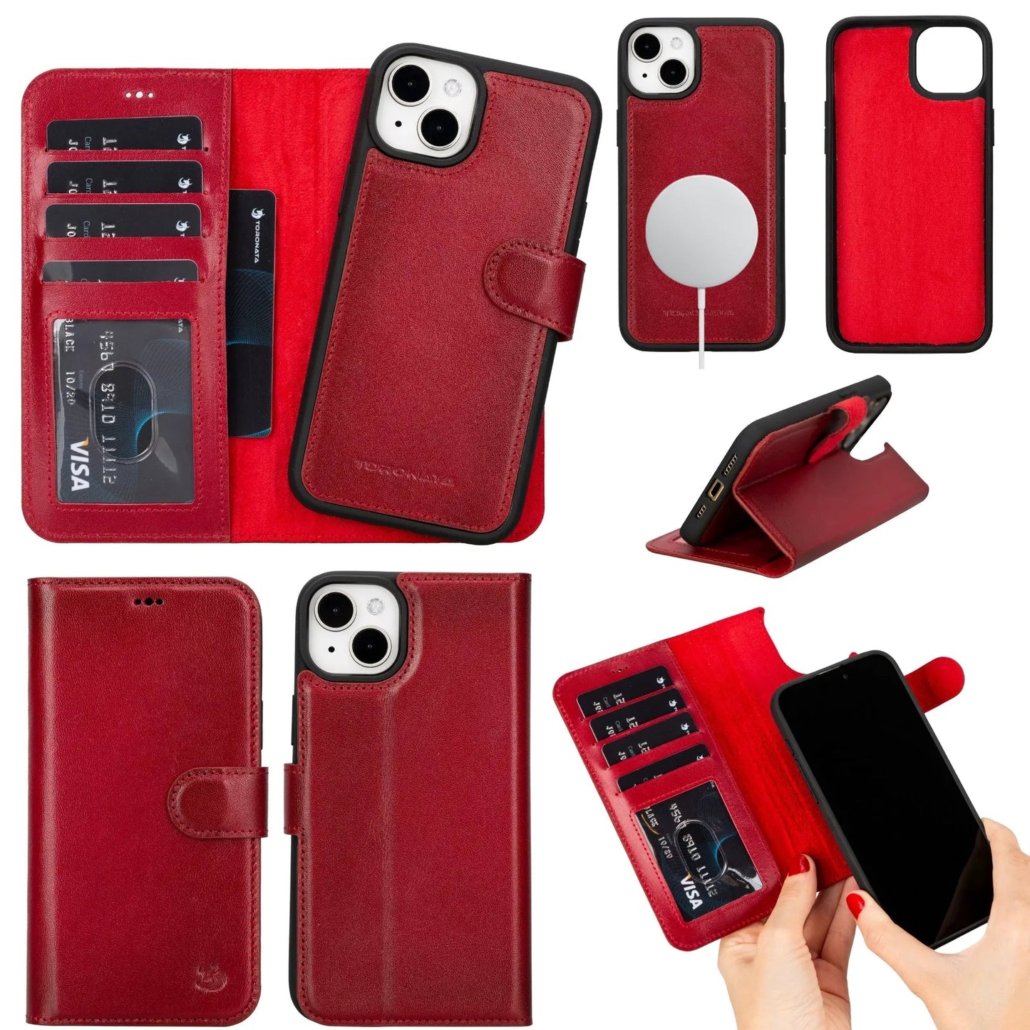 Casper Leather iPhone 14 Wallet Case | MagSafe by TORONATA