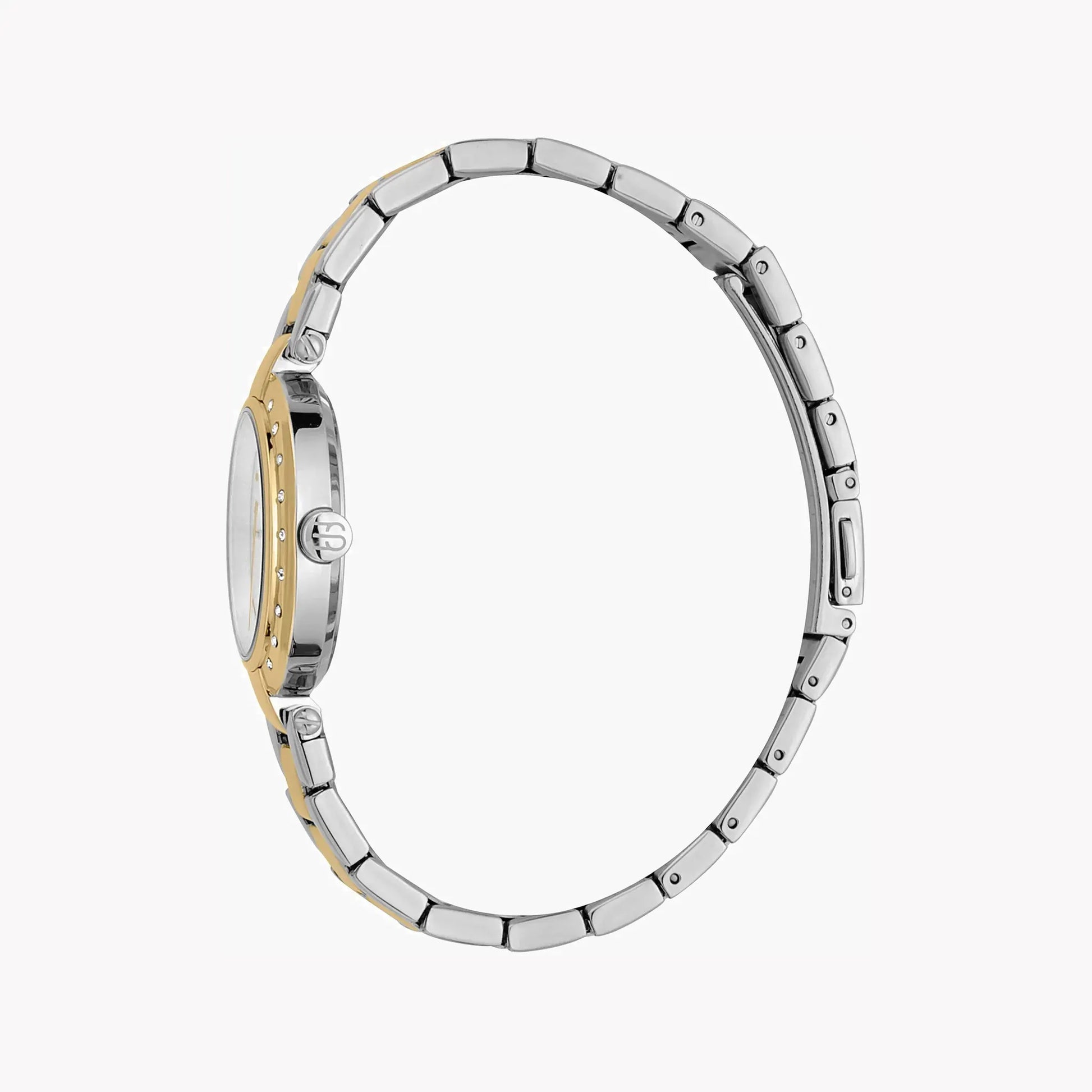 Esprit Women's Silver & Gold Stainless Steel Watch, Silver Dial | Es1l177m0055 by ESPRIT