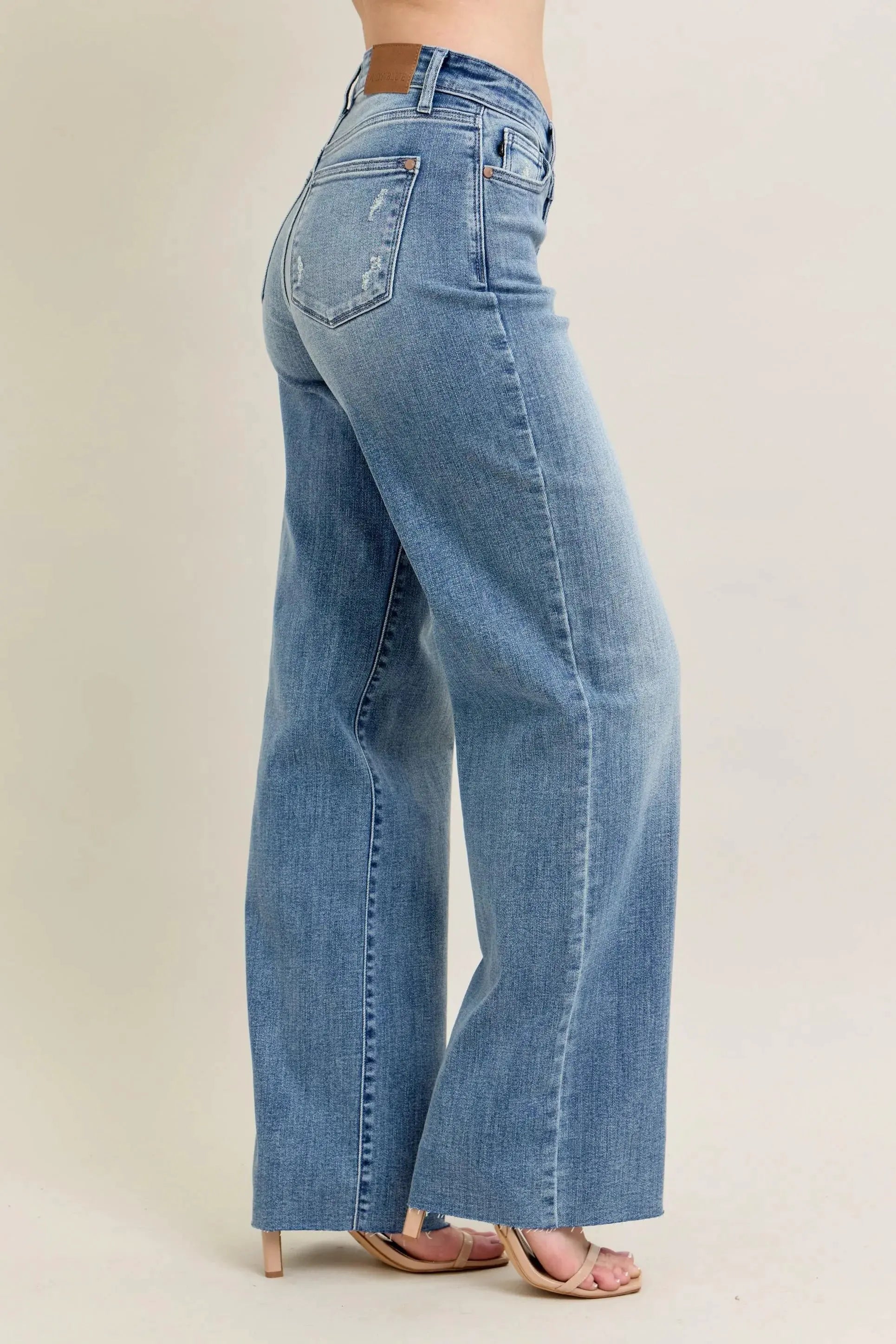 Judy Blue Full Size V - Front Baggy Jeans Plus Size by Judy Blue