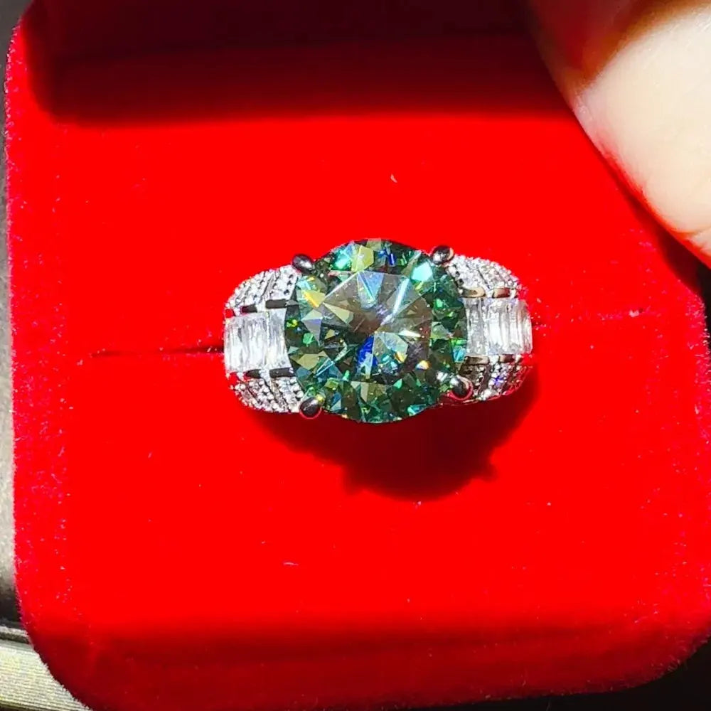 5 Carat Moissanite 925 Sterling Silver Ring by Partner Label