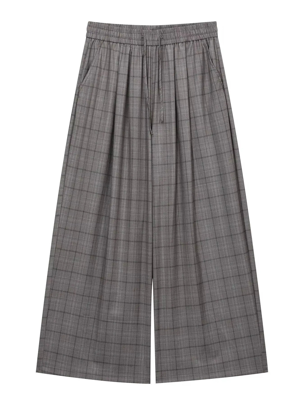 Men's Plaid Wide-Leg Pants by Trendsi