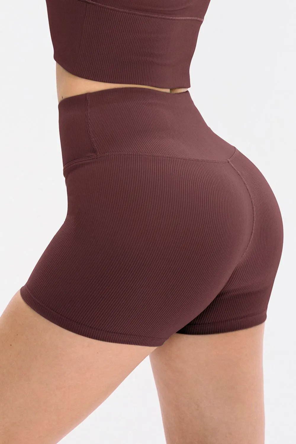 Slim Fit Wide Waistband Sports Shorts by Partner Label
