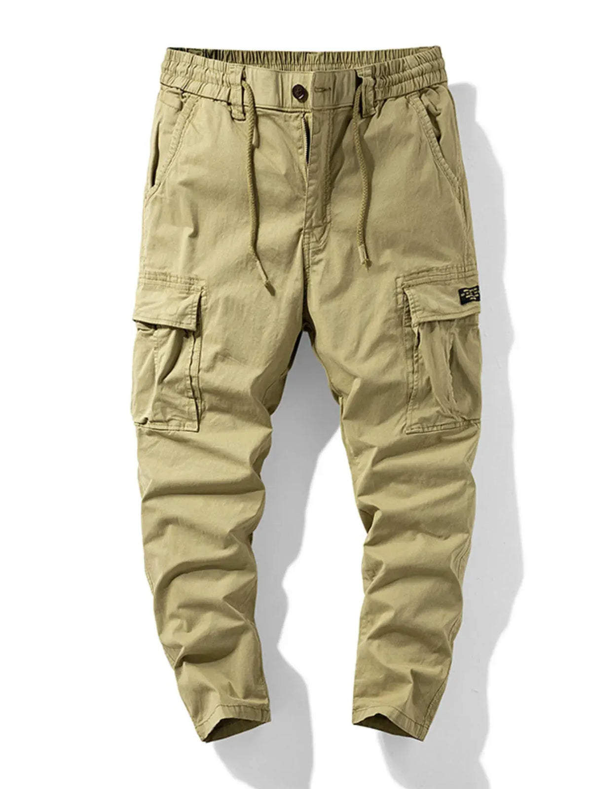 Men's Cargo Pants with Drawstring Waist by Trendsi