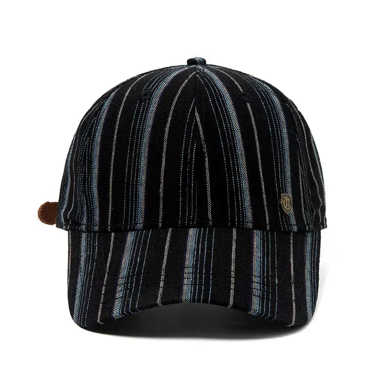 Striped Baseball Cap by Partner Label