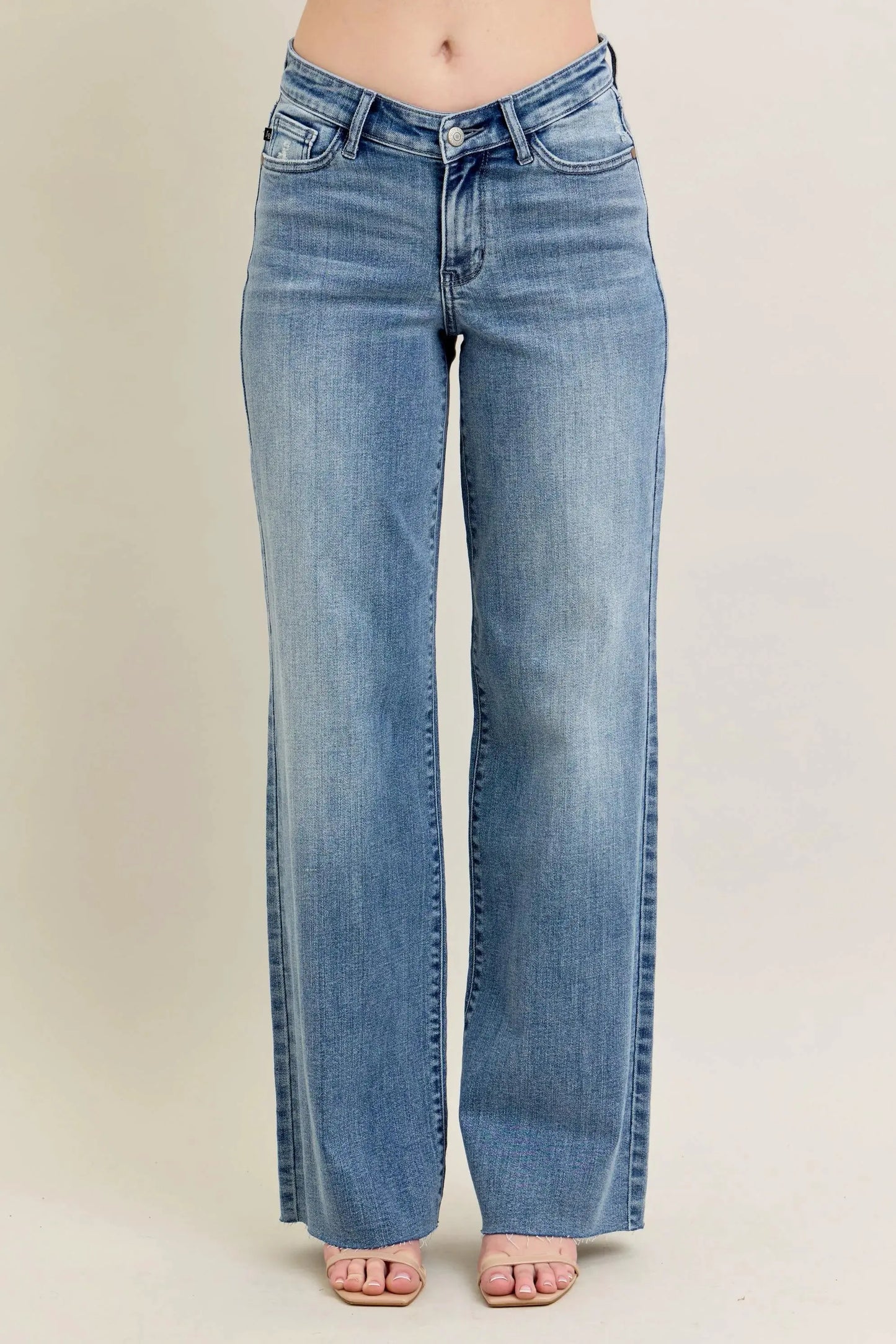 Judy Blue Full Size V - Front Baggy Jeans Plus Size by Judy Blue