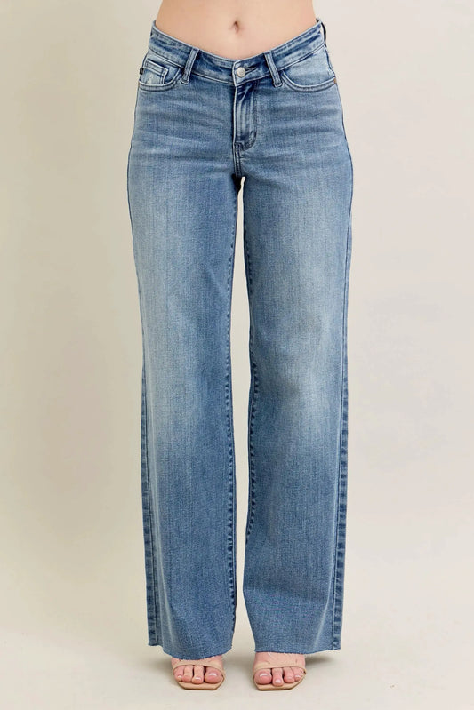 Judy Blue Full Size V - Front Baggy Jeans Plus Size by Judy Blue