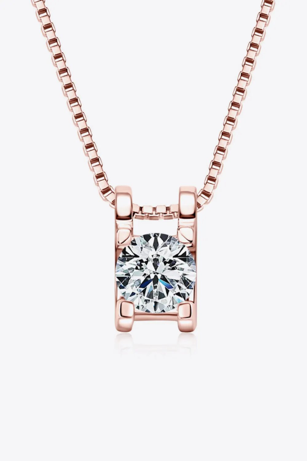 Moissanite 925 Sterling Silver Necklace by Partner Label