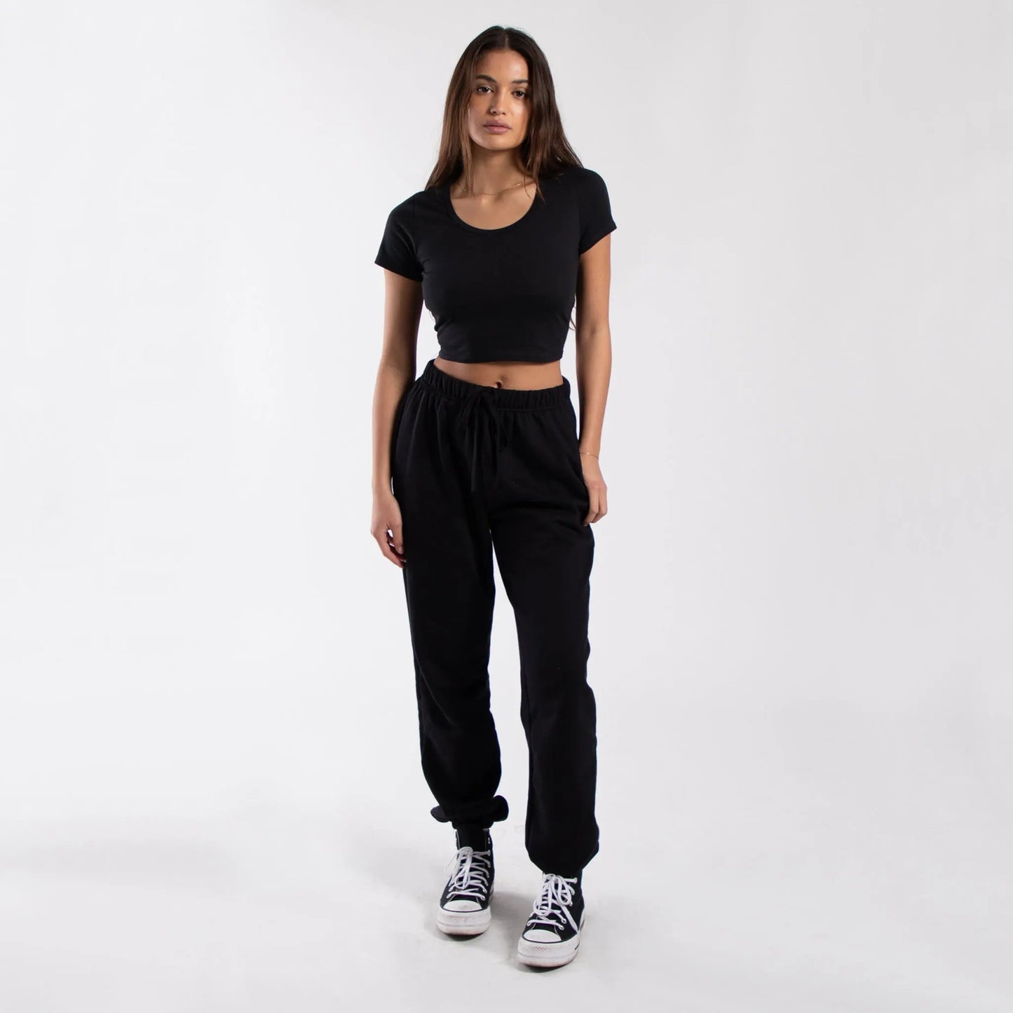 6004 - CLOSEOUT Women's Crop Tee by POS Wholesale