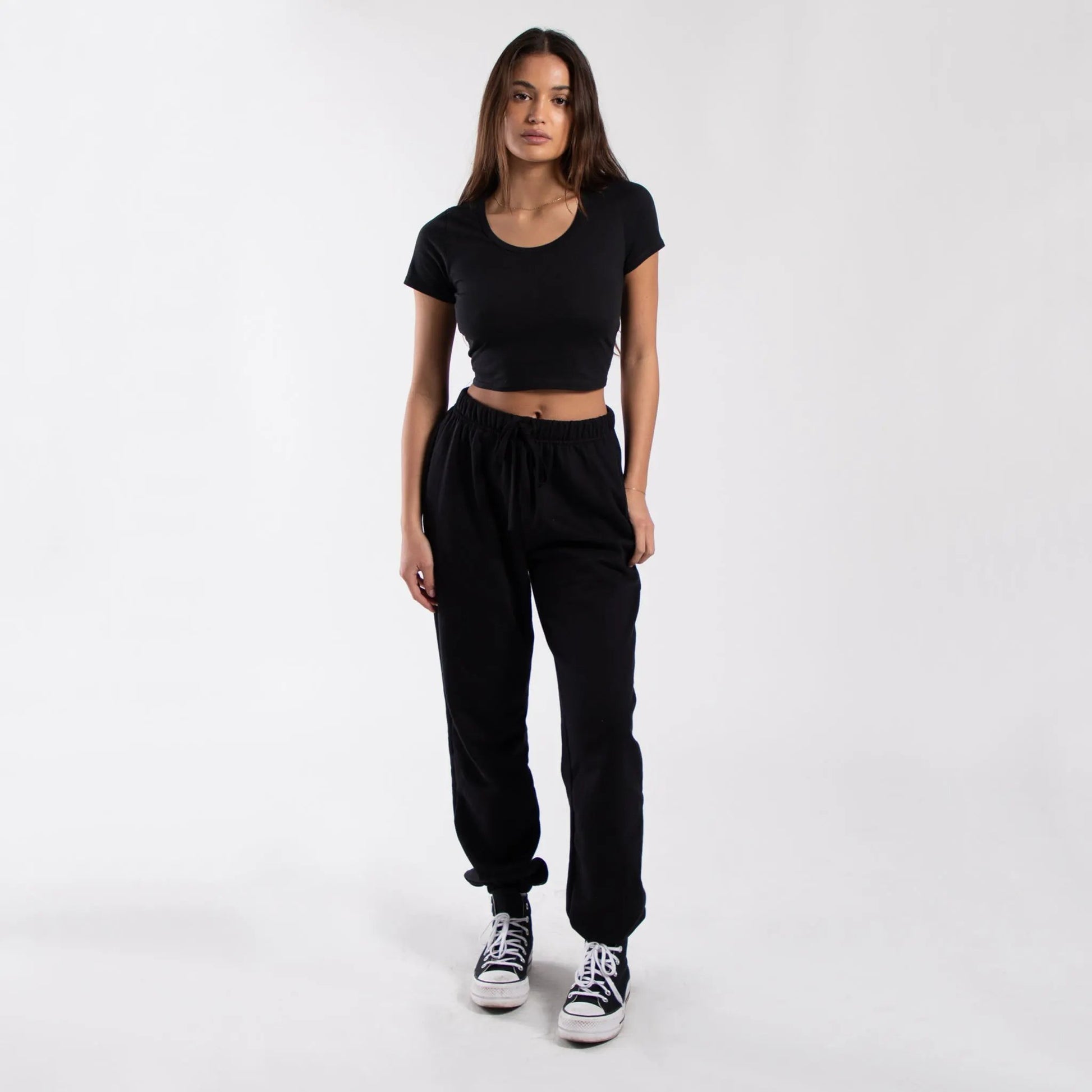 6004 - CLOSEOUT Women's Crop Tee by POS Wholesale