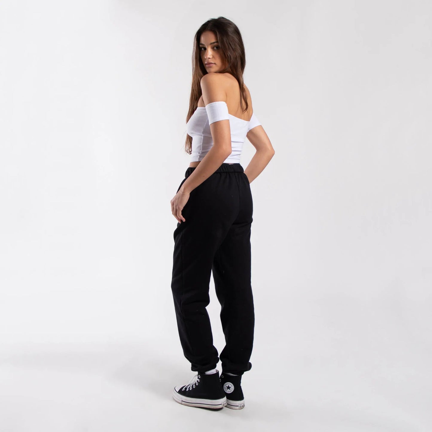 0891 - Women's Off Shoulder Cropped Tee by POS Wholesale