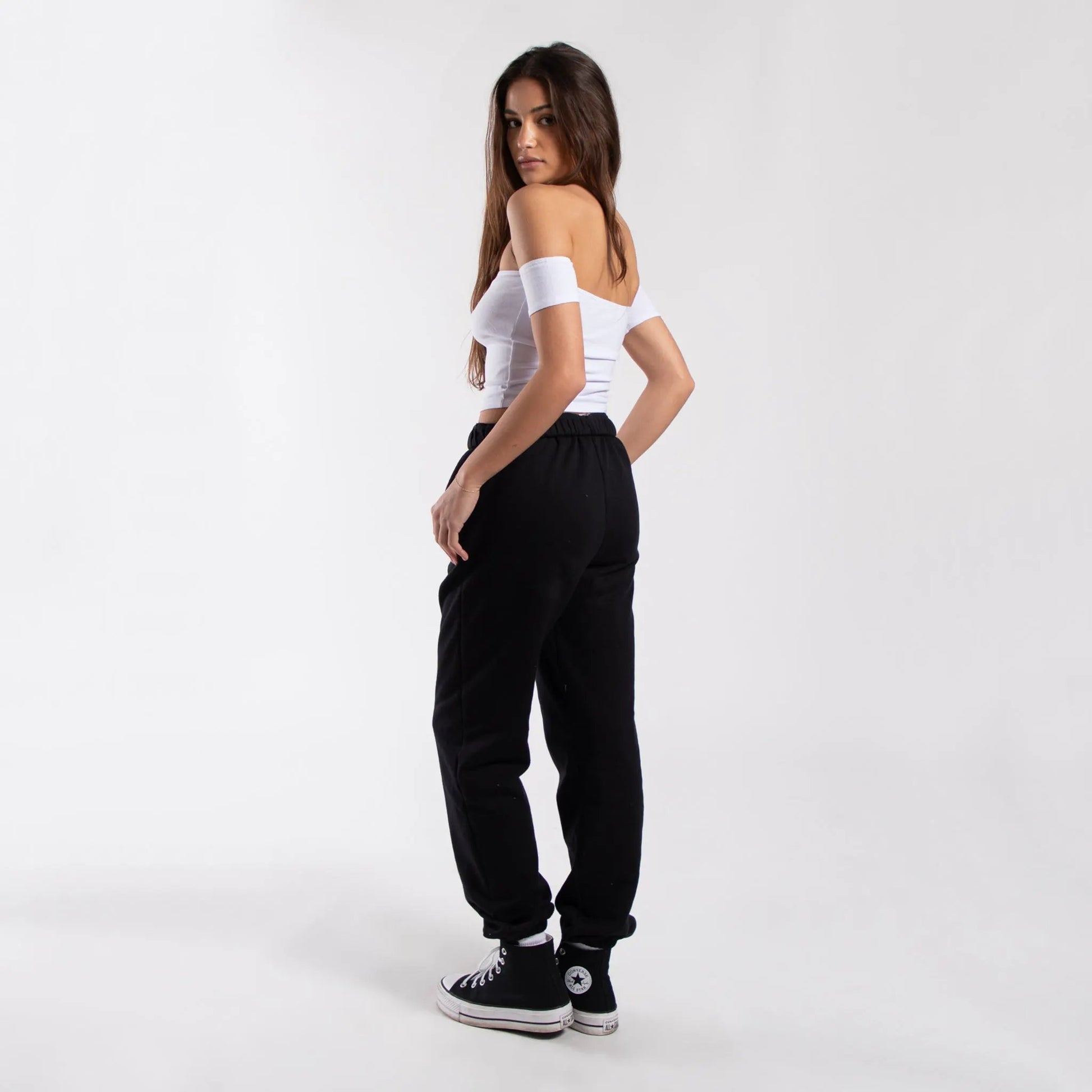 0891 - Women's Off Shoulder Cropped Tee by POS Wholesale