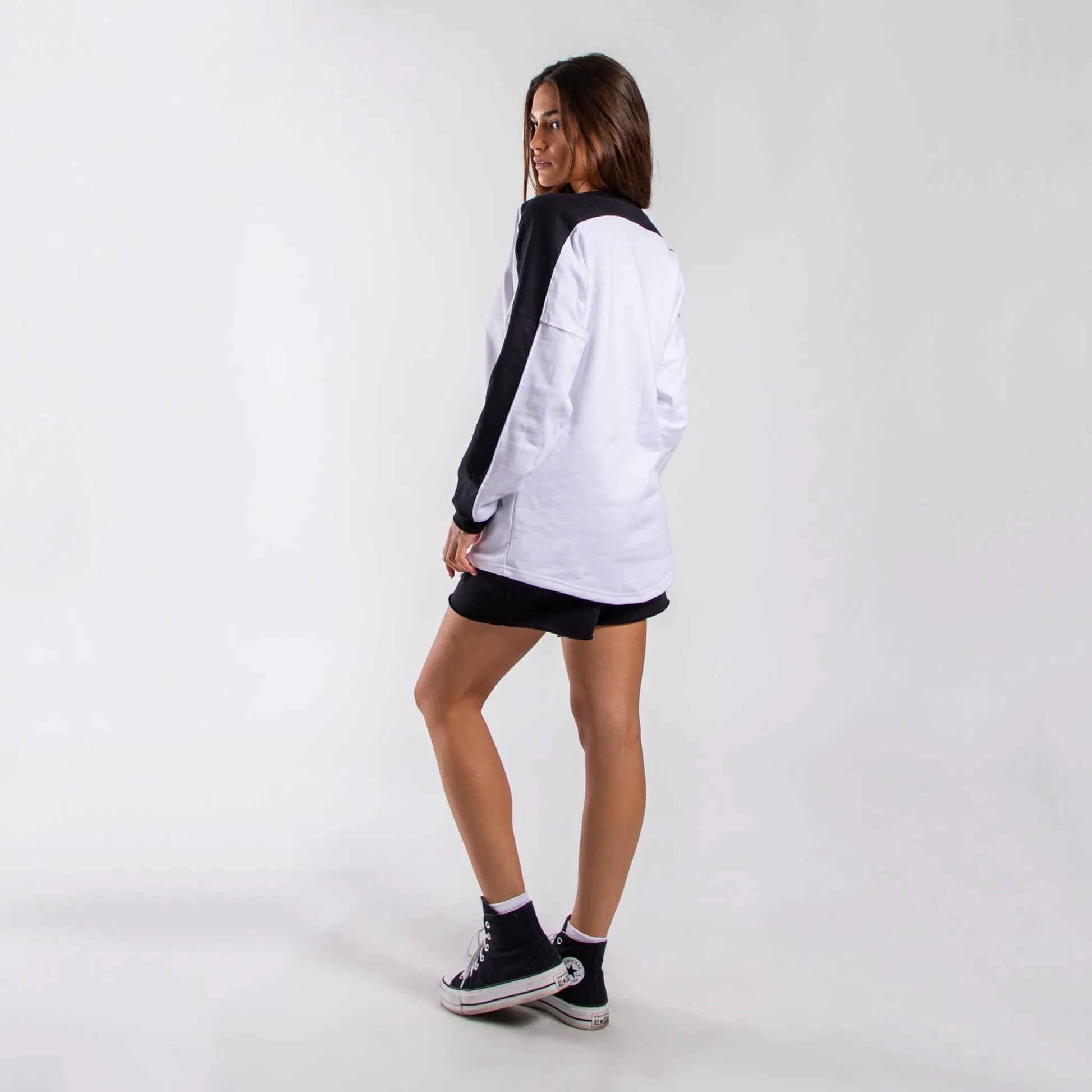 6022 - Women's Panel Crewneck Sweatshirt by POS Wholesale