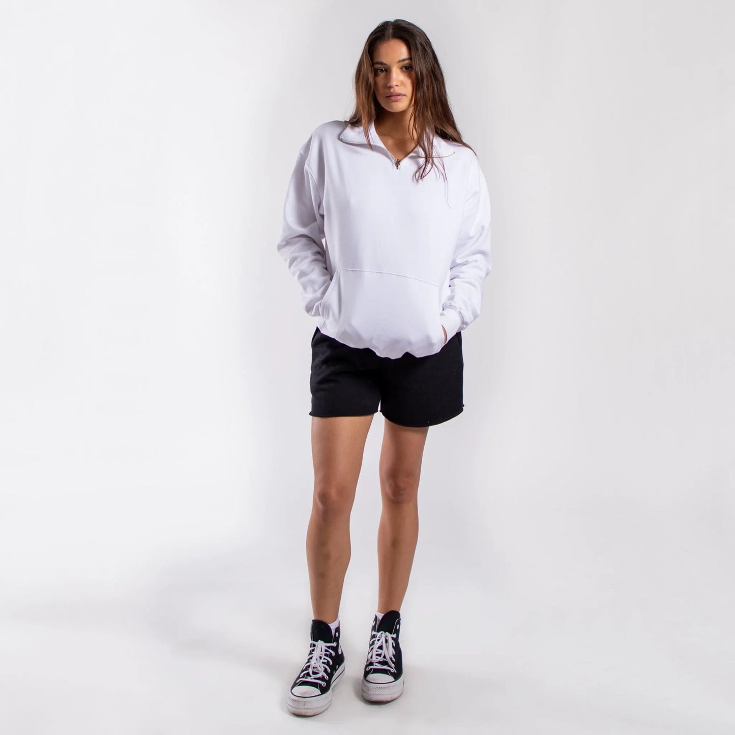 6051 - Women's Quarter Zip Sweatshirt by POS Wholesale