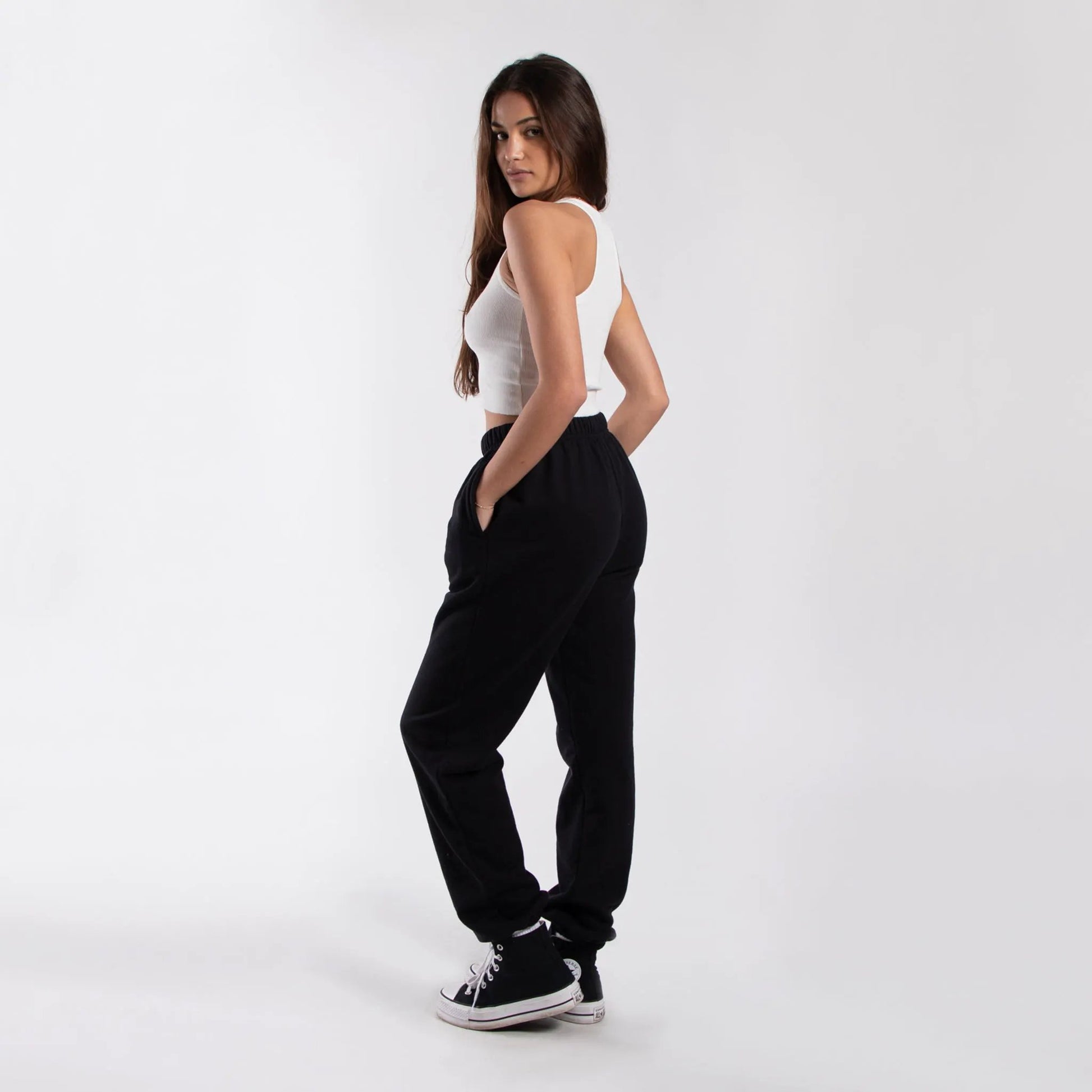 4010 - Women's Cropped 2x1 Ribbed Tank by POS Wholesale