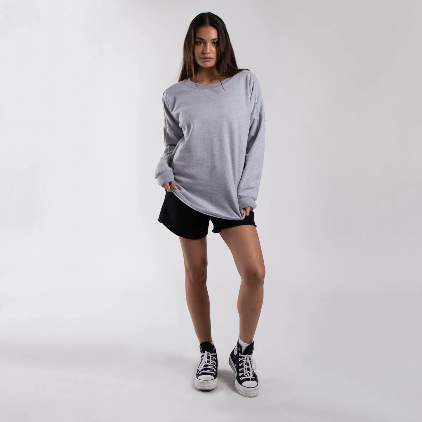 6022 - Women's Panel Crewneck Sweatshirt by POS Wholesale