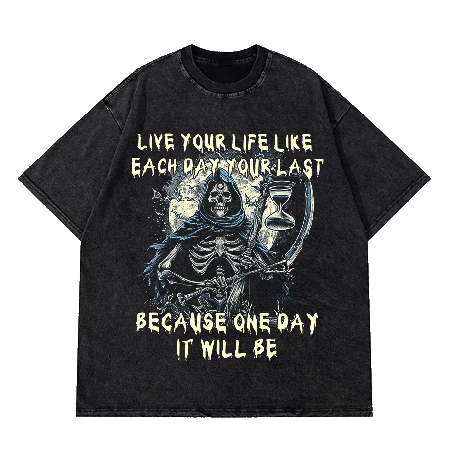 Men's 100% Cotton Oversized Christmas T-Shirt Short Sleeve Big Size Tee by Vimost Shop