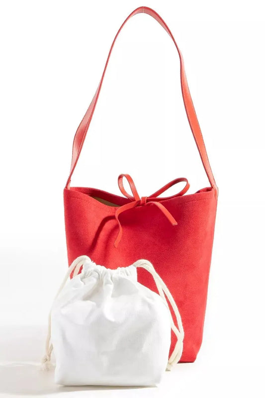Fame Bucket Pouch Faux Suede Tote Bag by Fame