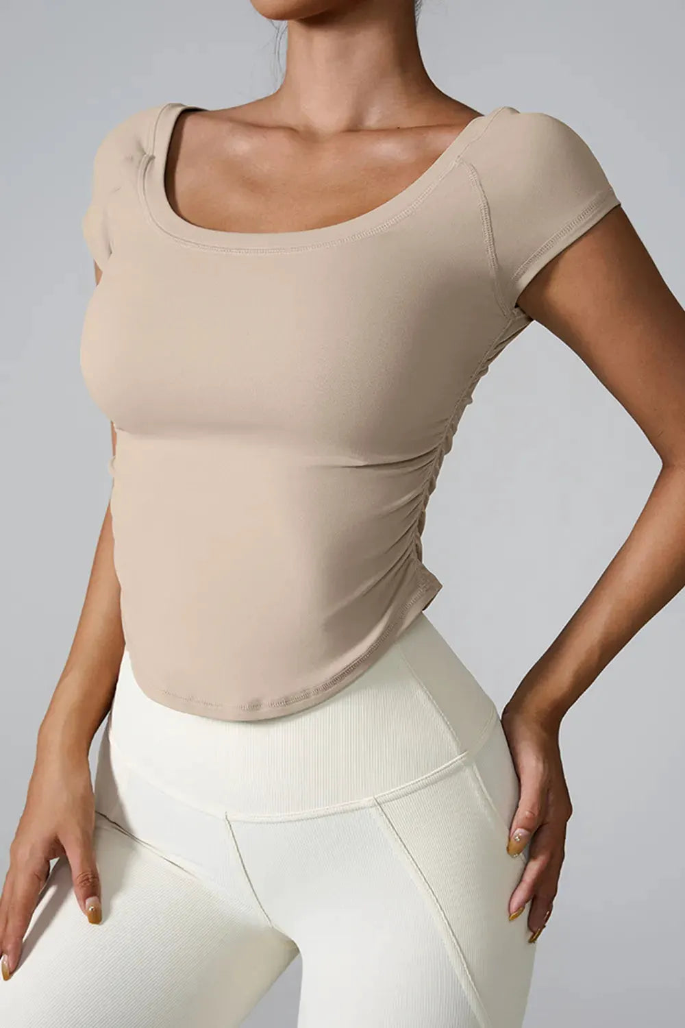 Round Neck Short Sleeve Active T-Shirt by Partner Label