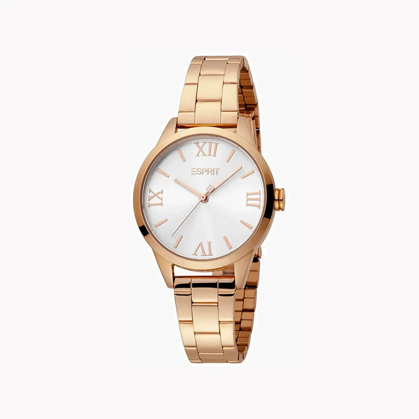 Esprit Women's Rose Gold Stainless Steel Watch, Silver Dial | Es1l170l0015 by ESPRIT