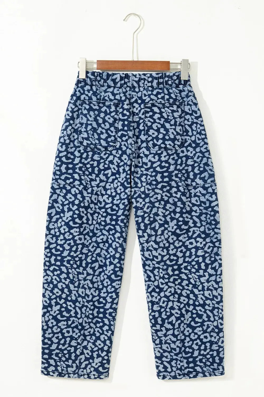 Leopard Print Wide Leg Jeans by Partner Label