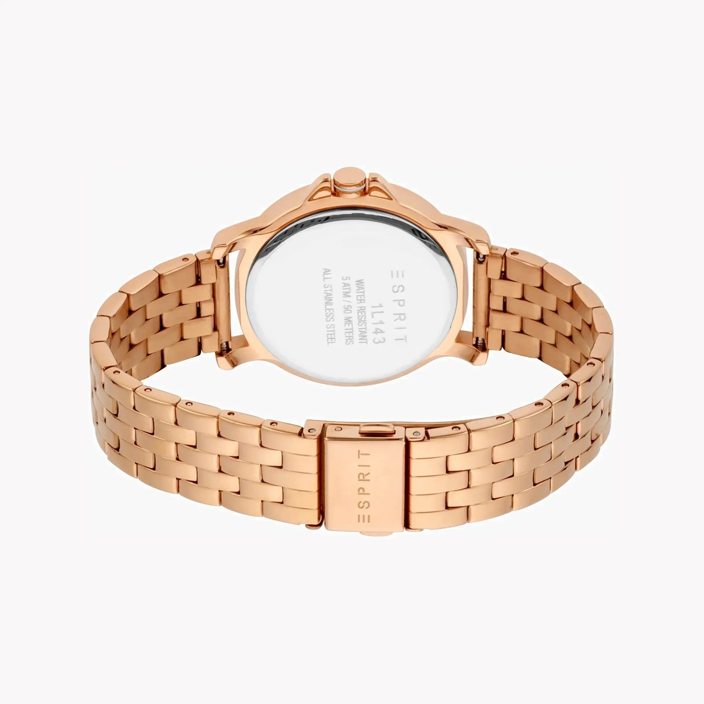 Esprit Women's Rose Gold Stainless Steel Watch, Silver Dial | Es1l192m0015 by ESPRIT