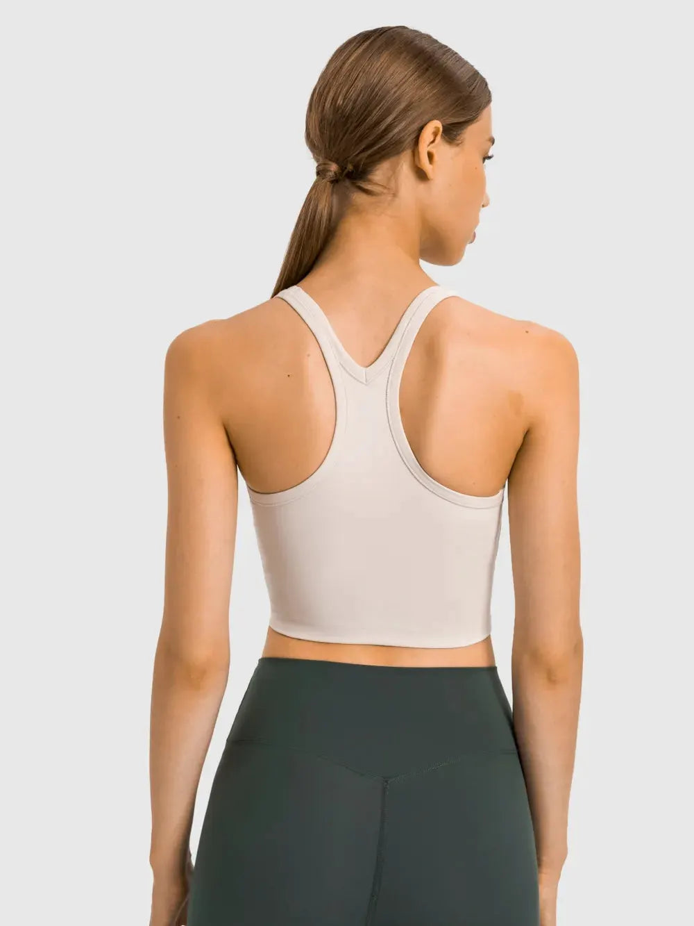 Millennia Scoop Neck Active Tank with Detachable Chest Pads by Millennia