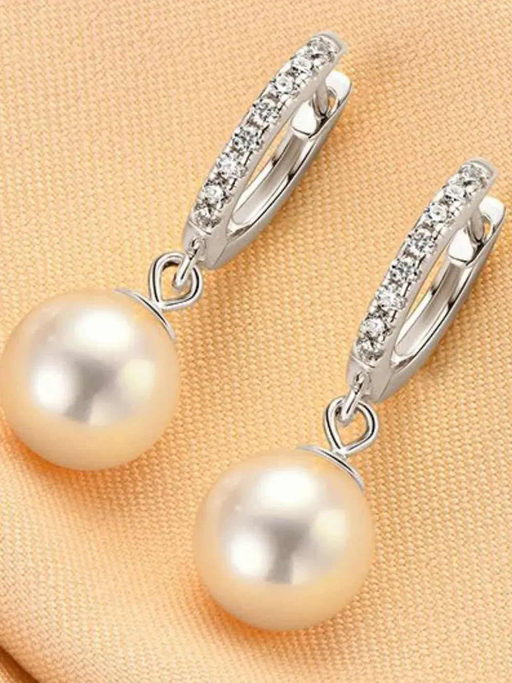 925 Sterling Silver Freshwater Pearl Earrings by Partner Label