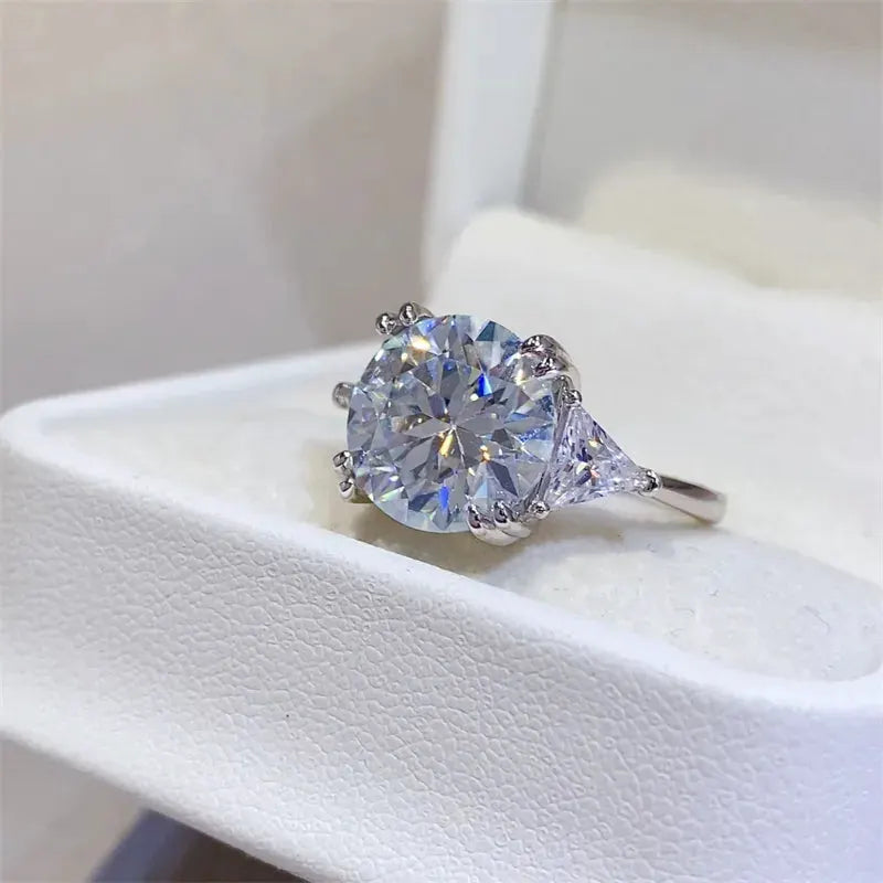 5 Carat Moissanite 925 Sterling Silver Ring by Partner Label
