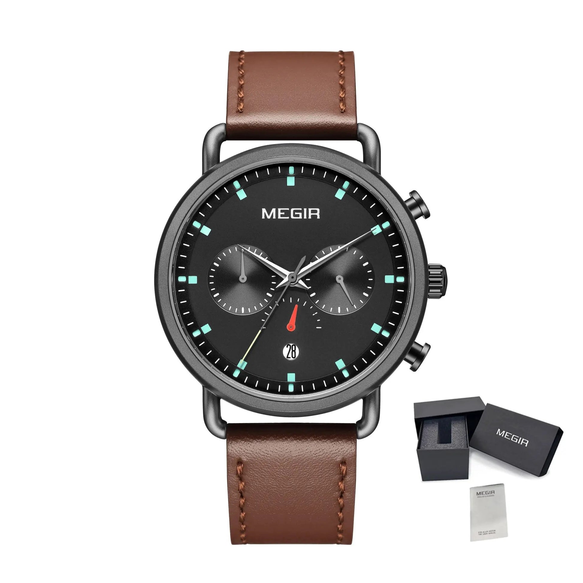 MEGIR Men Watch Top Brand Fashion Casual Quartz Watches Waterproof Date Man Sports Military Wristwatch Clock Relogio Masculino 2159 by MEGIR WATCH GROUP