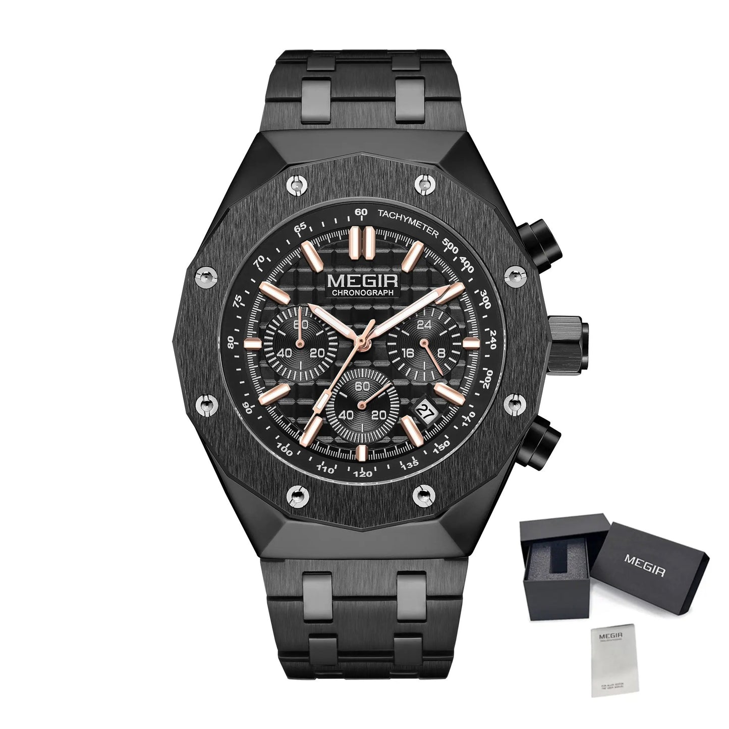 MEGIR Relogio Masculino Luxury Business Men Watches Fashion Military Watch Date Luminous Casual Quartz Wristwatch Man Clock 2213 by MEGIR WATCH GROUP
