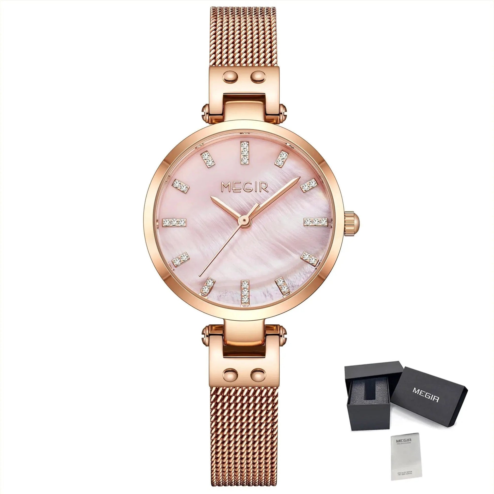 MEGIR Watches for Women Top Brand Fashion Ladies Wristwatch Waterproof Female Quartz Luxury Watch Montre Femme 7025 by MEGIR WATCH GROUP