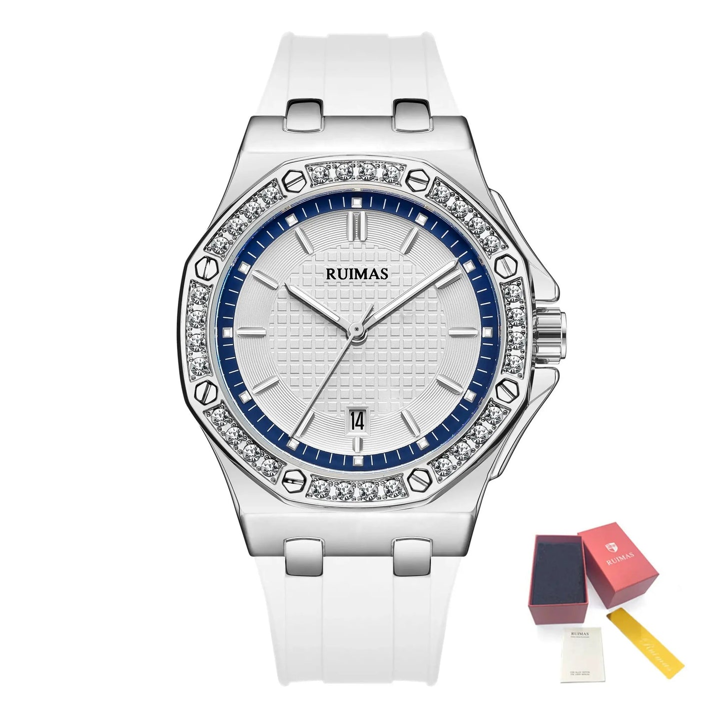 RUIMAS Women Bracelet Quartz Watches Luxury Fashion Ladies Diamond Large Dial Female Elegant Wristwatches Clock Montre Femme 339 by MEGIR WATCH GROUP
