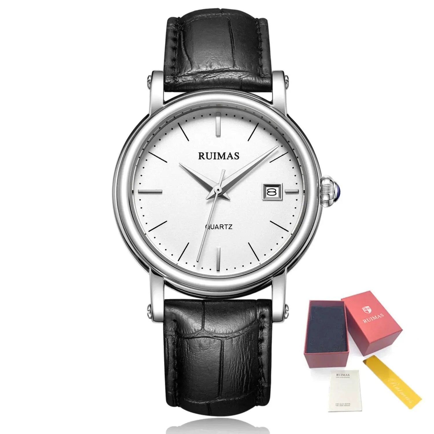 RUIMAS Fashion Mens Quartz Watches Sapphire Sport Wristwatch Waterproof Large Dial Business Casual Watch Clock Montre Homme 6762 by MEGIR WATCH GROUP