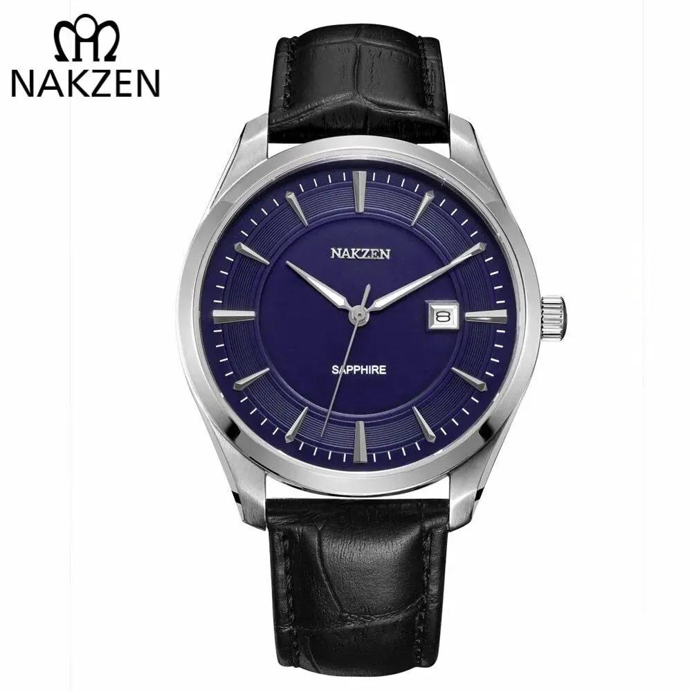 NAKZEN Mens wrist Watches Top Luxury Brand Quartz Watch Casual Leather Sports Wristwatch Homme Male Clock Relogio Masculino 1002 by MEGIR WATCH GROUP