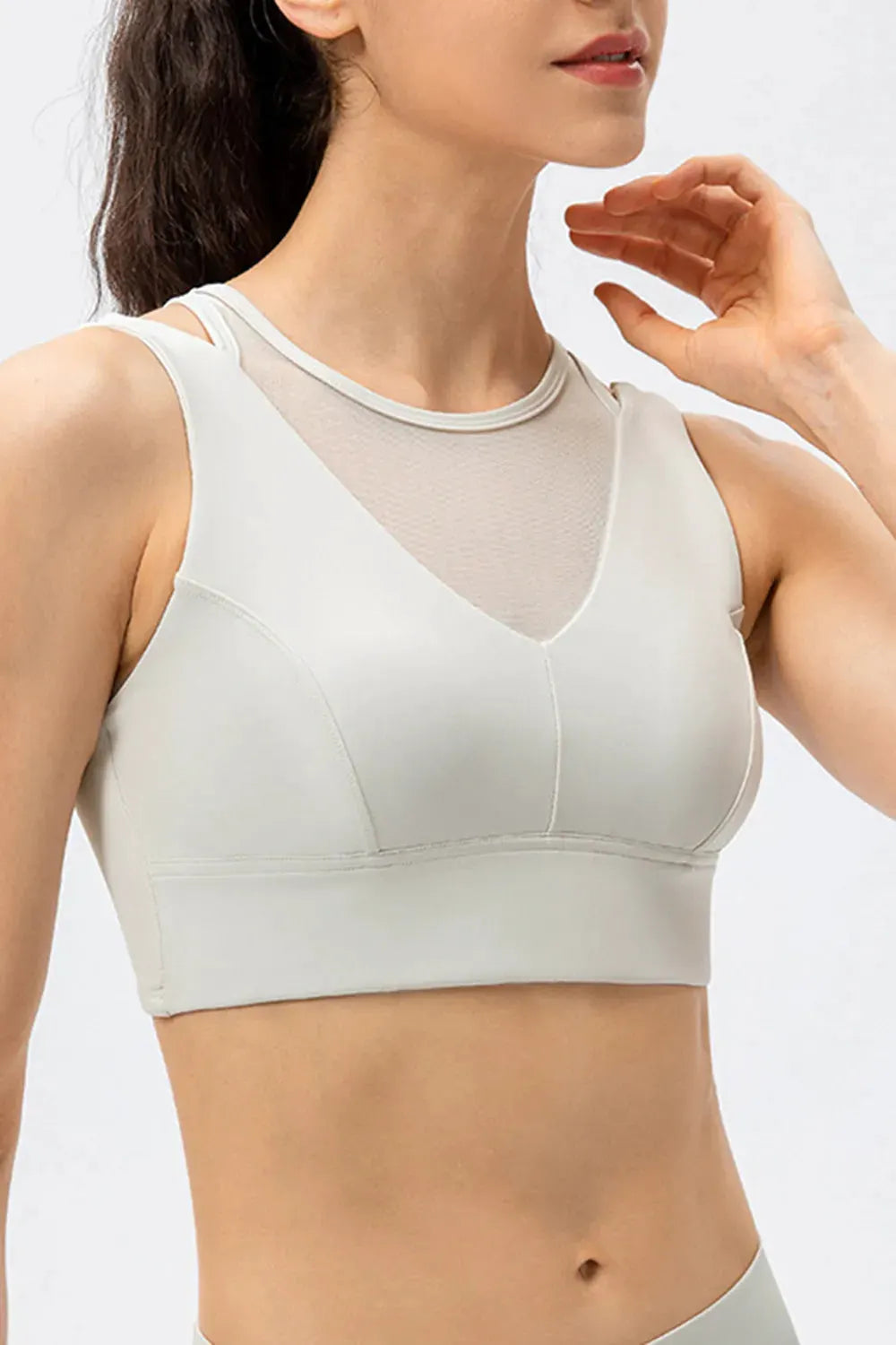 Cutout Wide Strap Active Tank by Partner Label
